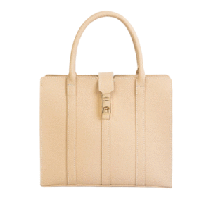 Beige Handbag With Zip Closure image 0