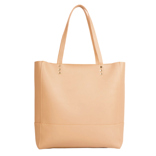Beige Shoulder Bag with Zip Closure image 0