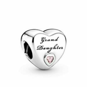 Grand Daughter Heart Charm Hallmarked S925 Sterling Silver